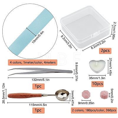 CRASPIRE DIY Wax Seal Stamp Kits DIY-CP0003-87B-1