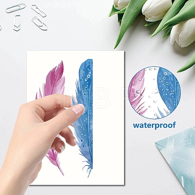 8 Sheets 8 Styles PVC Waterproof Wall Stickers DIY-WH0345-074-1