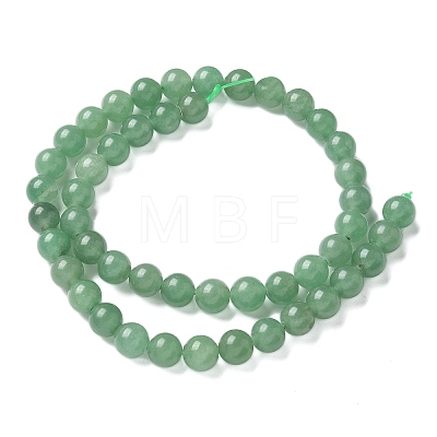 Natural Green Aventurine Round Beads Strands G-S150-8mm-1-1