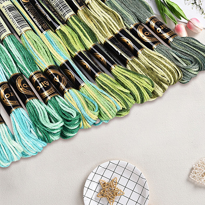6-Ply Polyester Embroidery Floss OCOR-WH20074-15N-1