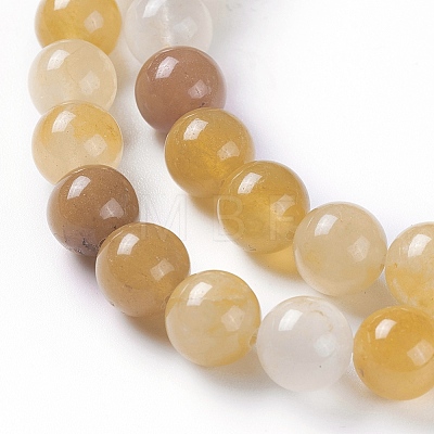 Natural Jade Beads Strands G-F615-8mm-1