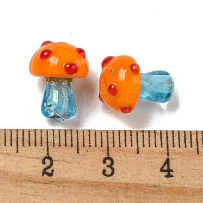 Handmade Lampwork Beads Strands LAMP-N025-03B-1