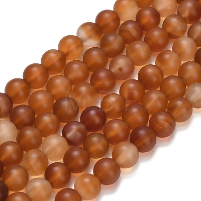 Natural Carnelian Beads Strands G-L642-G01-6mm-1