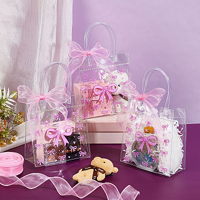 30Pcs PVC Tote Bags with Handles ABAG-PB0001-01-1
