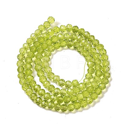 Transparent Baking Paint Glass Beads Strands DGLA-A034-T4mm-D05-1