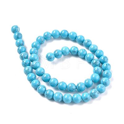 Synethetic Turquoise Beads Strands TURQ-H063-8mm-1-1