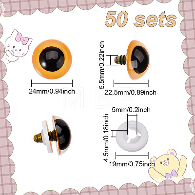 GOMAKERER Resin Doll Craft Eyes DIY-GO0001-44C-1
