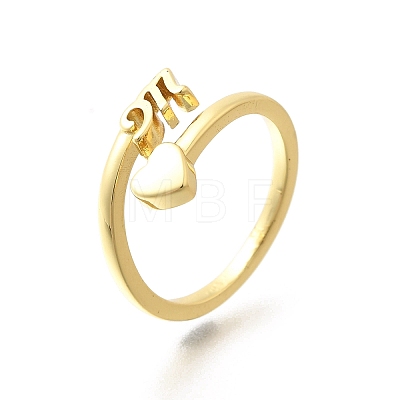 Brass Cuff Rings for Women RJEW-U044-M-1