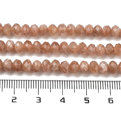 Natural Gold Sunstone Beads Strands G-B088-D18-02-1