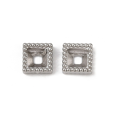 304 Stainless Steel Rhinestone Cabochon Settings STAS-G356-04P-04-1