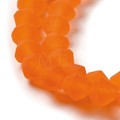 Imitate Austrian Crystal Frosted Glass Beads Strands GLAA-F029-TM2mm-B11-1