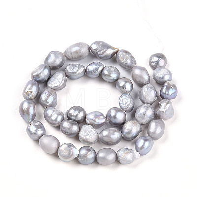 Natural Cultured Freshwater Pearl Beads Strands PEAR-N014-08L-1