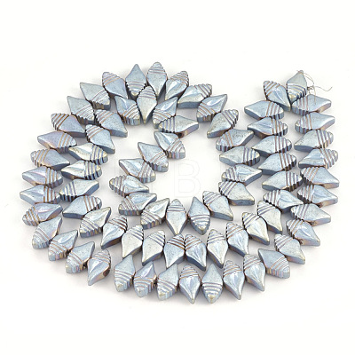 Electroplate Non-magnetic Synthetic Hematite Beads Strands G-T061-163-1