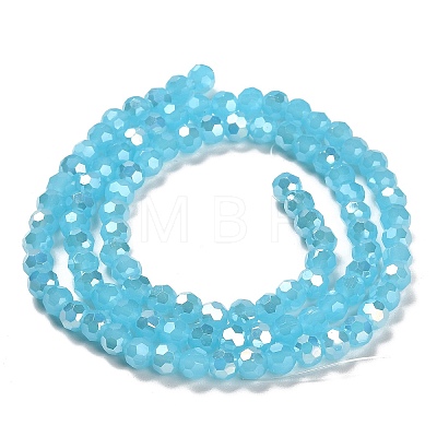 Imitation Jade Glass Beads Stands EGLA-A035-J6mm-B04-1