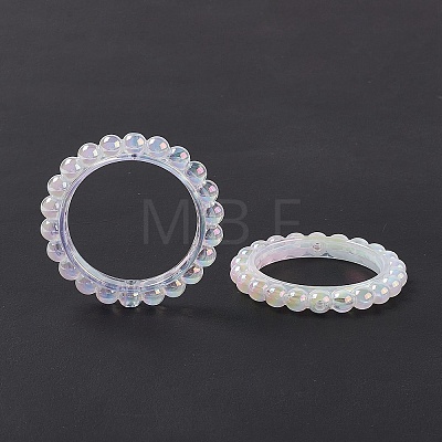 UV Plating Opaque Acrylic Beads Frames PACR-M003-03G-1