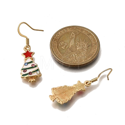 Alloy Enamel Dangle Earrings EJEW-JE06610-1