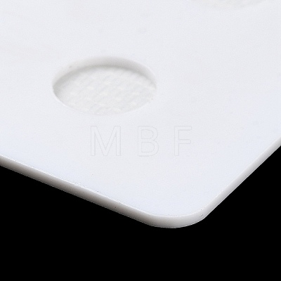 2-Hole Acrylic Pearl Display Board Loose Beads Paste Board ODIS-M006-01I-1