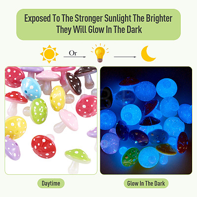 20Pcs UV Plating Opaque Luminous Acrylic Beads OACR-TA0005-13-1