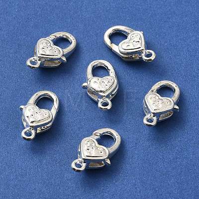 Tibetan Style Alloy Lobster Claw Clasps TIBE-T002-27S-RS-1
