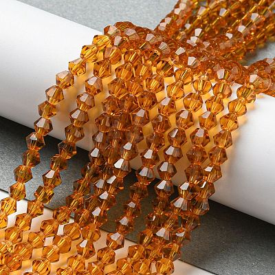 Transparent Glass Beads Strands EGLA-A039-T4mm-D28-1