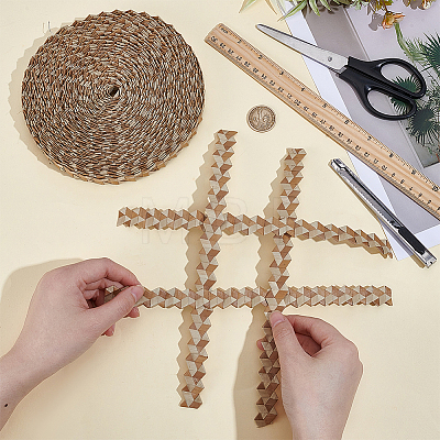 25M Handmade Woven Crafts Frond Ribbon DIY-NB0015-69-1