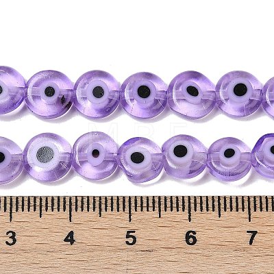 Handmade Evil Eye Lampwork Beads Strands LAMP-G164-10B-02-1