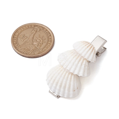Sea Shell with Iron Alligator Hair Clips PHAR-JH00104-01-1