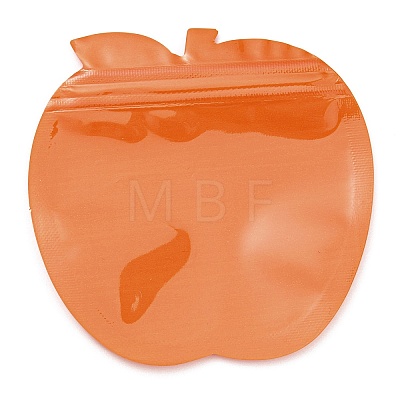 Apple Shaped Plastic Packaging Yinyang Zip Lock Bags OPP-D003-01D-1