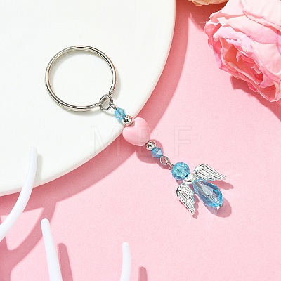 Glass & Acrylic Pendant Keychain KEYC-JKC00642-03-1