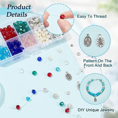 DIY Rosay Jewelry Making Finding Kit DIY-AR0002-78-1