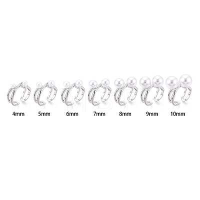 Brass Cuff Ring Settings KK-T076-58P-1