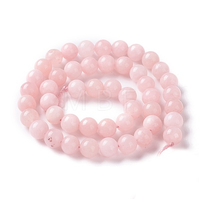 Natural White Jade Imitation Pink Opal Beads Strands X-G-I299-F05-8mm-1
