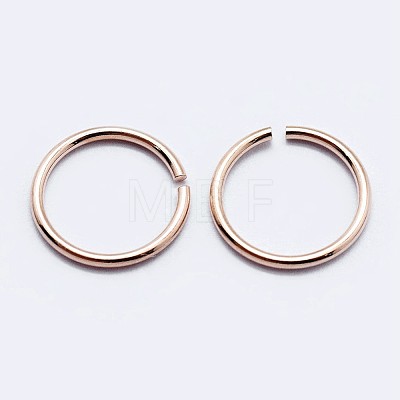 925 Sterling Silver Open Jump Rings STER-F036-02RG-0.7x5mm-1