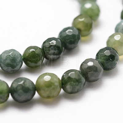Natural Moss Agate Beads Strands X-G-D840-25-6mm-1