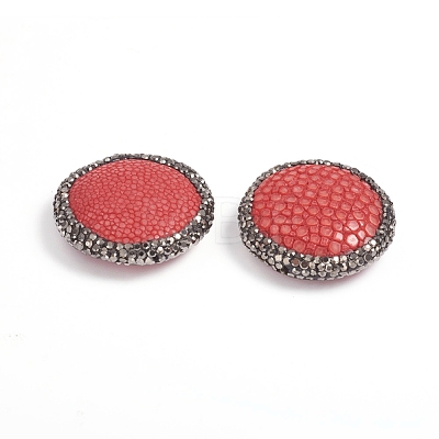 Pearl Fishskin Leather Beads RB-I079-04-1
