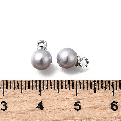 ABS Plastic Imitation Pearl Pendants FIND-H052-01C-02P-1
