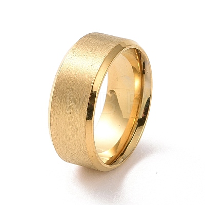 201 Stainless Steel Plain Band Rings for Women RJEW-I089-44G-1