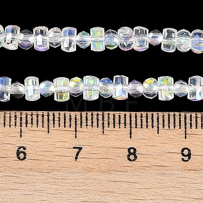 Electroplate Glass Beads Strands EGLA-B007-01A-AB01-1