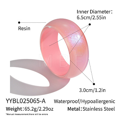 Classic Resin Plain Bangles for Women PX4382-1-1