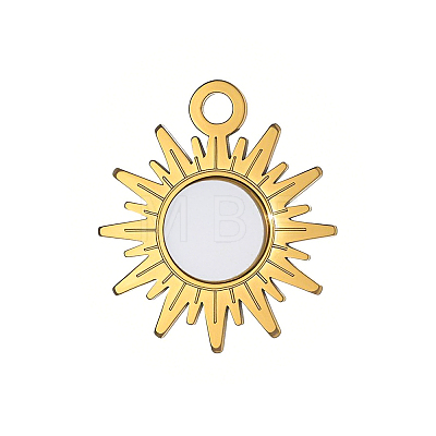 304 Stainless Steel with Shell Pendants SH-OY001-01G-1
