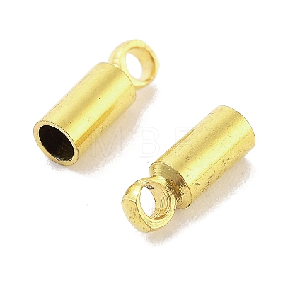 Rack Plating Brass Cord Ends KK-P274-01B-G-1