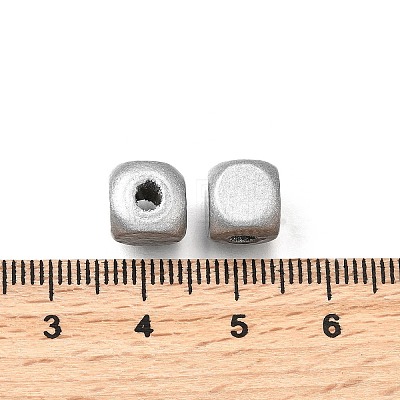 Spray Painted Wooden Beads WOOD-P021-01B-M-1