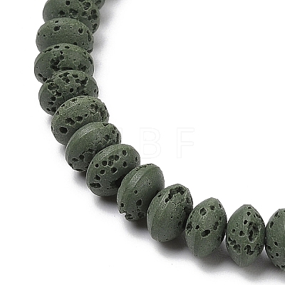 Synthetic Lava Rock Beads Strands G-B087-02A-04-1