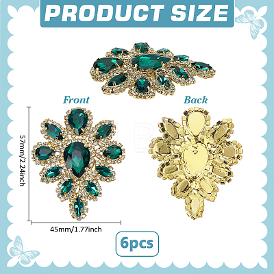 Teardrop Shape Hotfix Rhinestone DIY-FG0010-13B-1