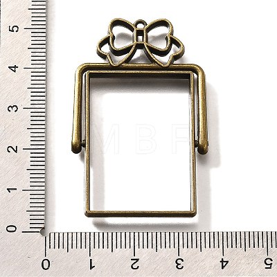 Alloy Open Back Bezel Pendants PALLOY-I223-10AB-1