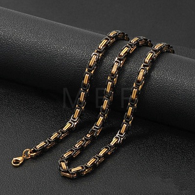 Titanium Steel Byzantine Chain Necklaces for Men FS-WG56795-173-1