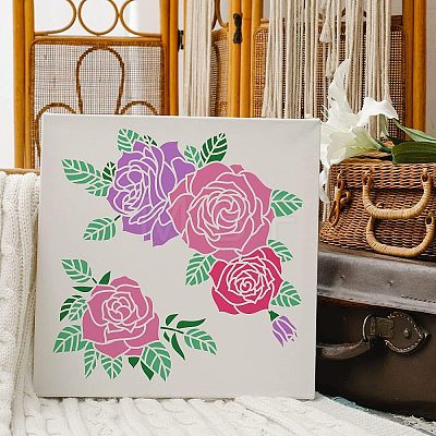 Plastic Reusable Drawing Painting Stencils Templates DIY-WH0172-389-1