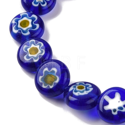 Handmade Millefiori Lampwork Beads Strands LAMP-G164-04E-1