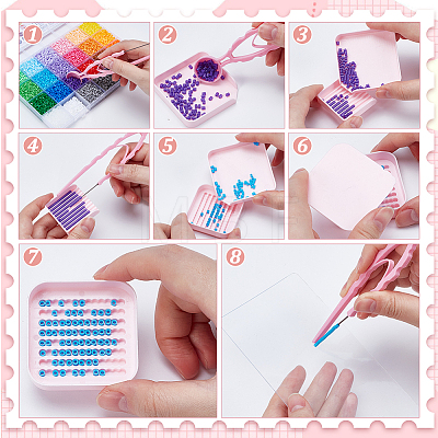 5Pcs ABS Plastic DIY Melty Beads Fuse Beads Tray DIY-WH0504-951-1