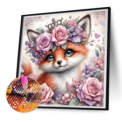 Fox DIY Diamond Painting Kits PW-WG29080-01-1